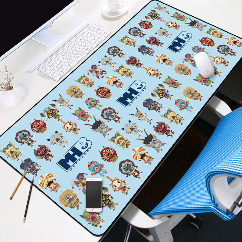 Monster Hunter World怪物猎人世界鼠标垫冰原MHW动作游戏键盘垫