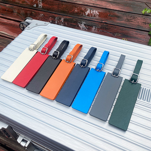 磁吸行李牌旅行登机牌行李箱托运防丢牌挂件皮质姓名logo定制礼品