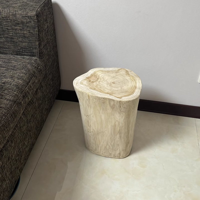 茶几实木圆凳原木树桩木桩摆件根雕凳子木墩子换鞋凳客厅木头边几