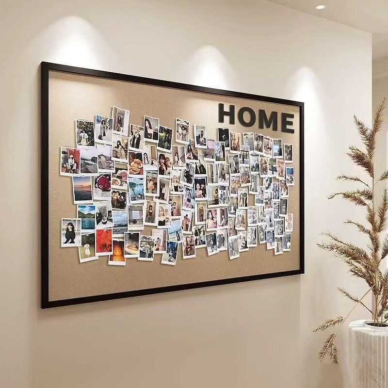 小红书同款DIY客厅HOME字母贴照片墙毛毡背景板墙面装饰创意定制