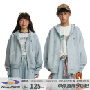 卫衣秋情侣装 开衫 宽松外套 复古仿麂皮长短款 江南先生NewJNXS美式