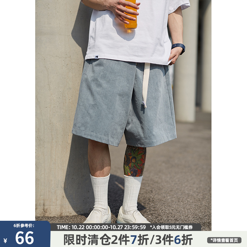 JNXS/江南先生CityBoy日系潮牌宽松工装裤男夏季五分裤仿牛仔短裤|msdalam kategori Pakaian Lelaki, seluar santai - dari Buy2taobao.com untuk memberikan perkhidmatan ejen Taobao profesional membeli