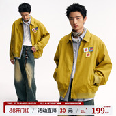 江南先生NewJNXS厚实bomber魔术贴飞行夹克休闲宽松工装 外套男女