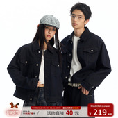 重磅宽松牛仔套装 江南先生NewJNXS复古单宁原色工装 外套春季 男女