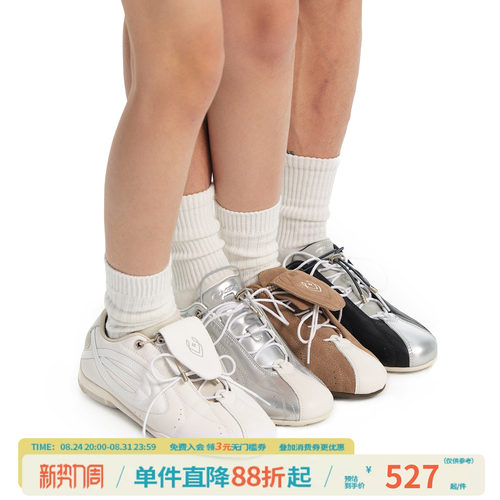 江南先生NewJNXS复古双鞋带薄底赛车鞋冬梭形赛场符号休闲鞋男女