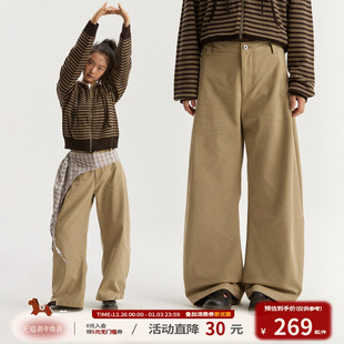 宽松百搭弯刀裤 江南先生NewJNXS日常休闲斜纹梭织挺阔牛仔裤 秋季