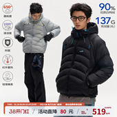 江南先生NewJNXS户外功能面料多口袋90白鸭绒连帽排骨羽绒服男女