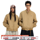 江南先生NewJNXS珠地帆布正肩休闲工装 夹克春简约翻领外套情侣款