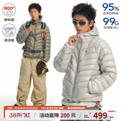 江南先生NewJNXS无胆防绒800蓬95白鸭绒保暖户外轻薄排骨羽绒服冬