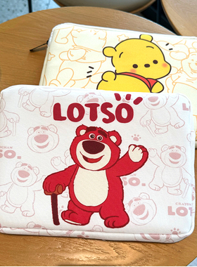 电脑包内胆包加厚海绵笔记本适用于苹果macbook air14pro可爱防摔ipad华为联想小新16英寸小米13卡通帆布袋