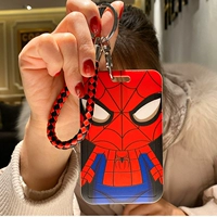 【Card Cover+Черная и красная кожаная веревка】 паук -мужчина