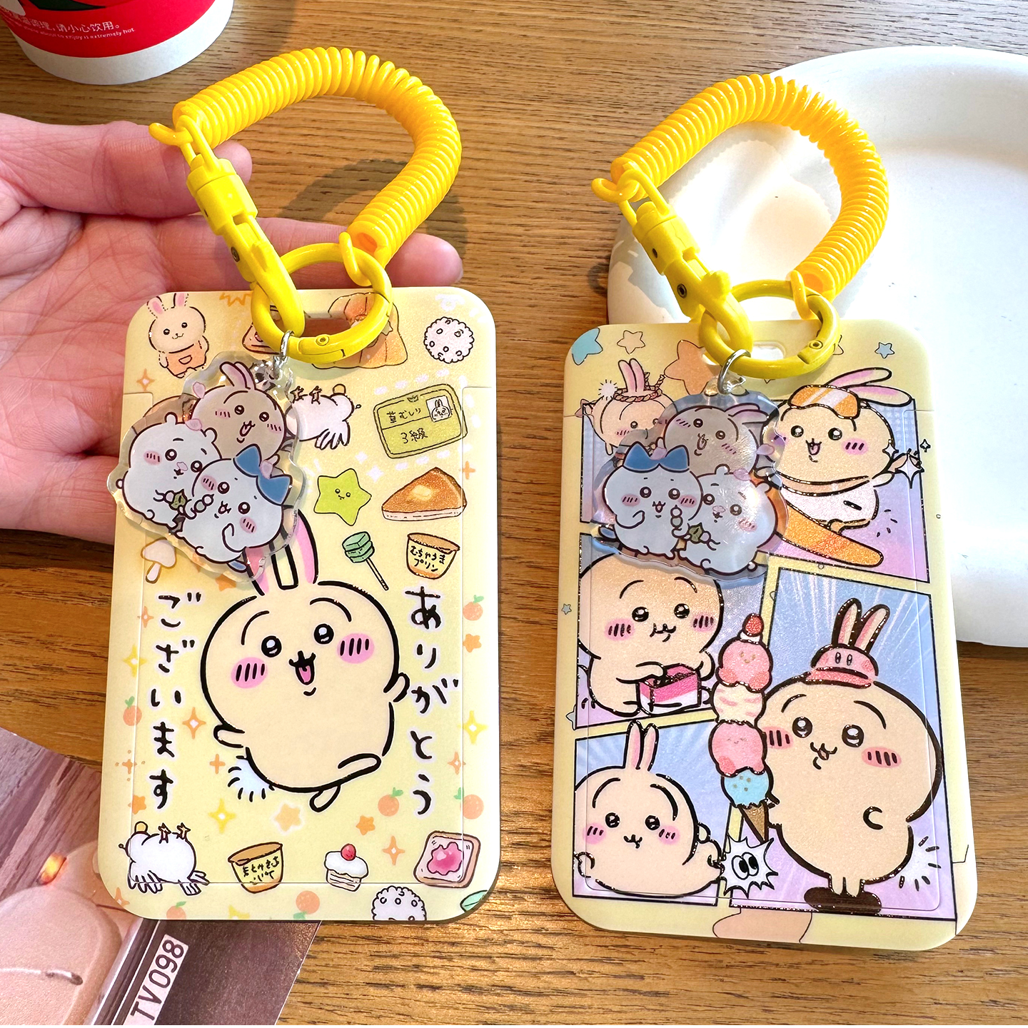 吉伊卡哇卡套弹簧绳身份证件套饭卡小学生接送门禁水卡挂绳乌萨奇