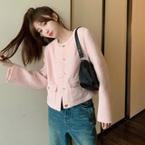 春季新款大货已出粉色小香风2D084-606-P130-K258，女装短外套，2D084