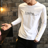秋季 t恤 薄款 男士 9.9特价 外穿秋衣上衣体桖圆领潮长袖 长袖 打底衫