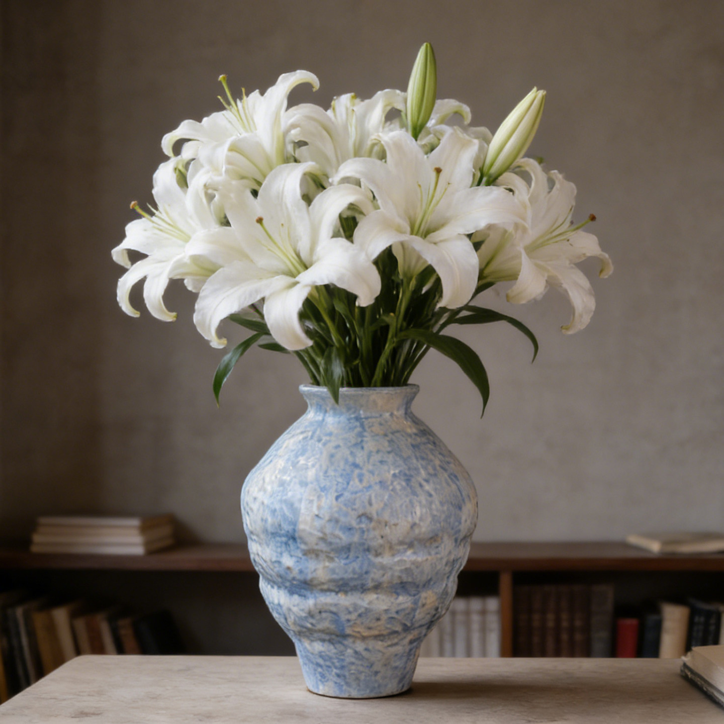 景德镇中式侘寂风锤纹陶瓷餐桌水培大花瓶摆件客厅插花轻奢高级感,家居饰品,花瓶,淘宝优惠券,粉丝福利购,淘宝优惠卷