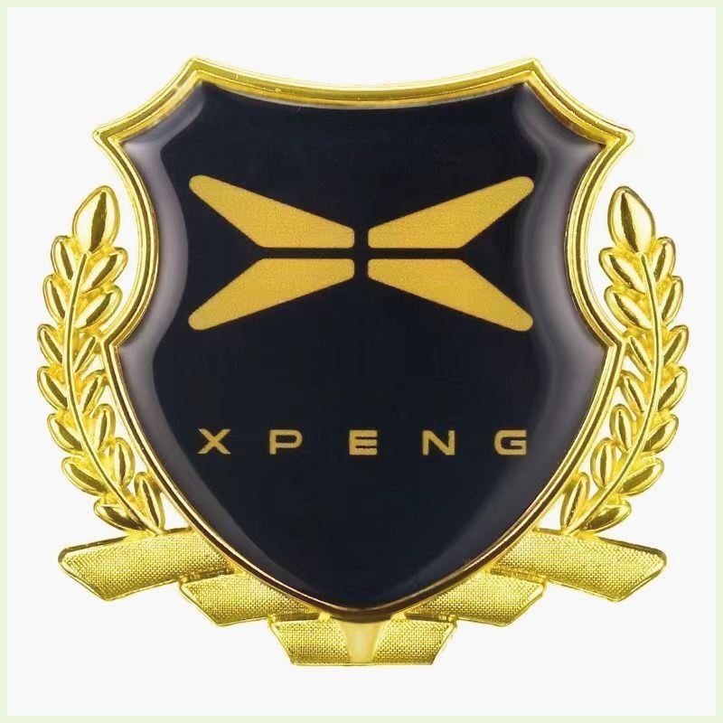 小鹏汽车P7小鹏G3改装专用金属麦穗车标贴纸侧标车贴装饰用品配件