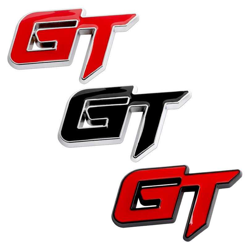 汽车个性立体GT车贴 新款金属车标 后尾标志车身贴创意贴gt侧标