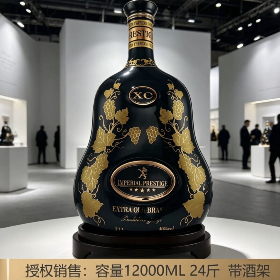 24斤 陶瓷超大瓶洋酒 卡爹拉XO白兰地 大容量礼品酒 送礼带底座