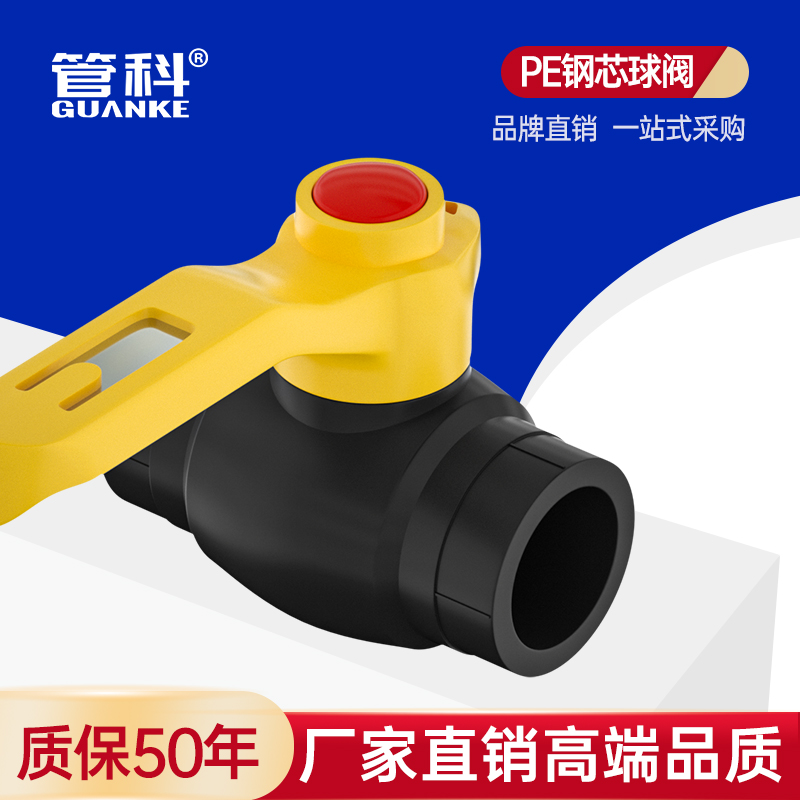 管科20pe25钢芯球阀4分6分平口热熔32接头阀门开关水管管件配件