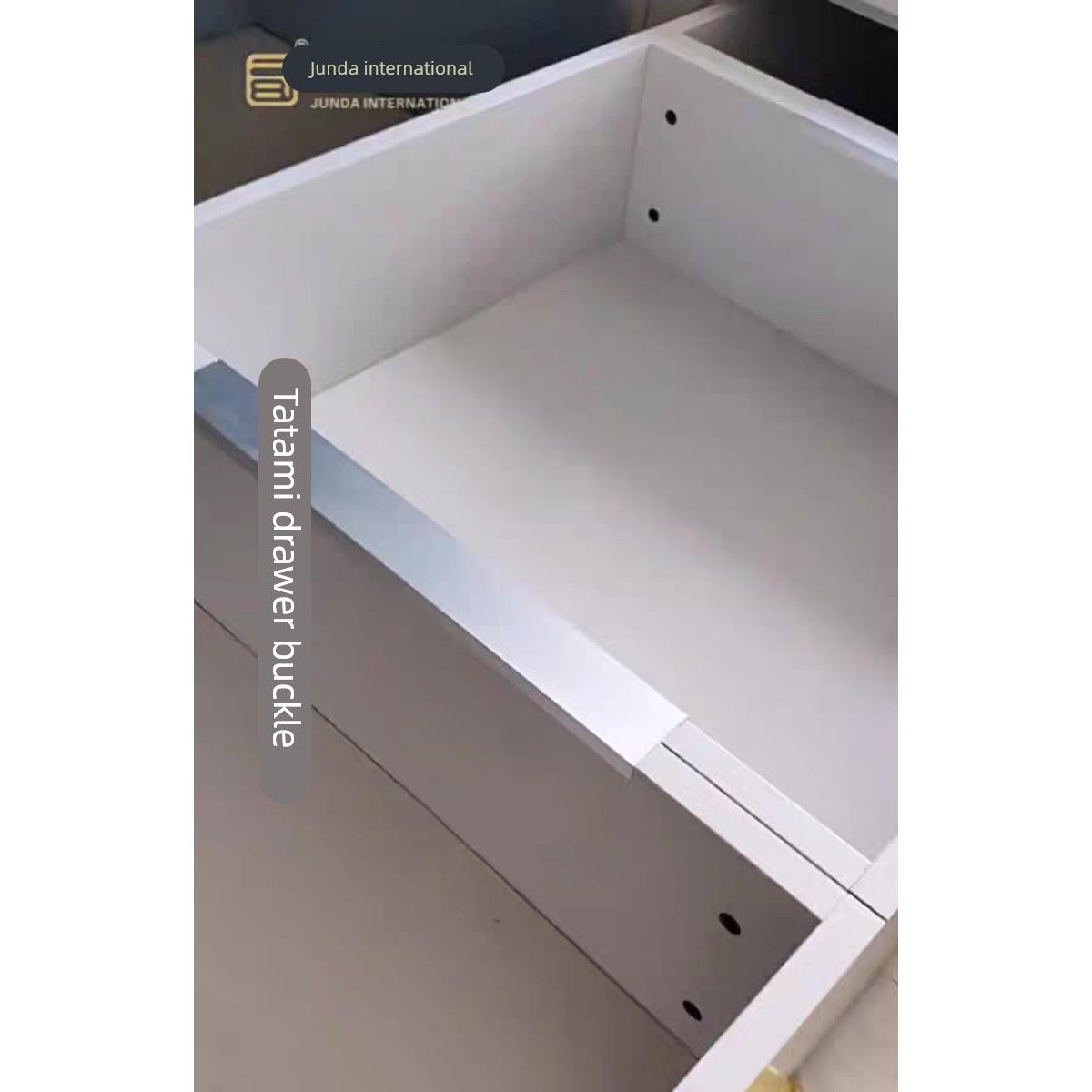 榻榻米抽屉连接件卡扣36厚两个抽屉用连接件U型条金属卡扣10厘米