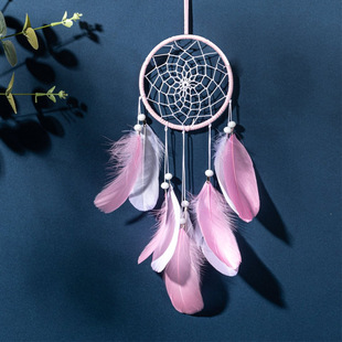 家居装饰心房间挂件简单捕梦网小夜灯手工编织可爱生日礼物