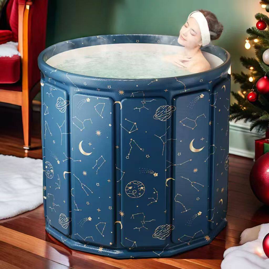 源头工厂泡澡桶大人折叠浴桶儿童洗澡桶浴桶沐浴缸游泳池可折叠