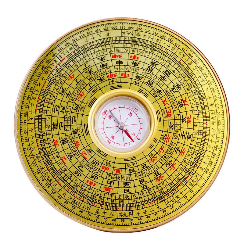 专业风水罗盘罗经仪三元三合综合盘指南针堪舆测方位随身大小摆件