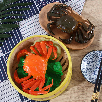 仿真螃蟹大闸蟹模型仿真湖蟹餐厅实物替代影视剧组拍摄拍照道具