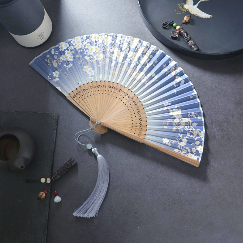 古风扇子折扇女式中国风古风古典折扇日式工艺扇樱花折叠小扇子