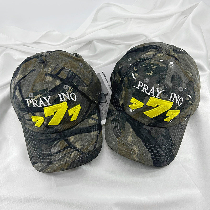 金采源同款立体刺绣迷彩棒球帽