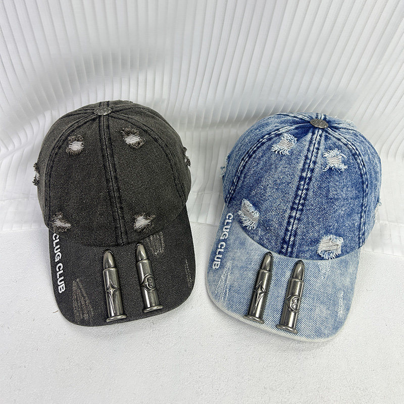 美式破坏重金属子弹牛仔棒球帽潮