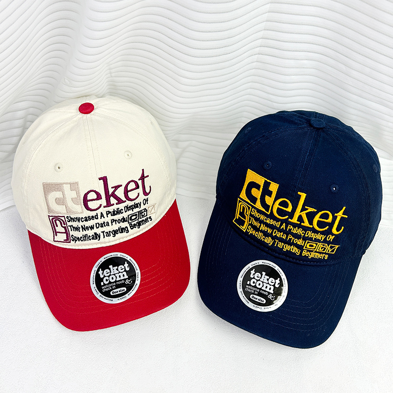 韩国潮牌teket字母情侣棒球帽潮