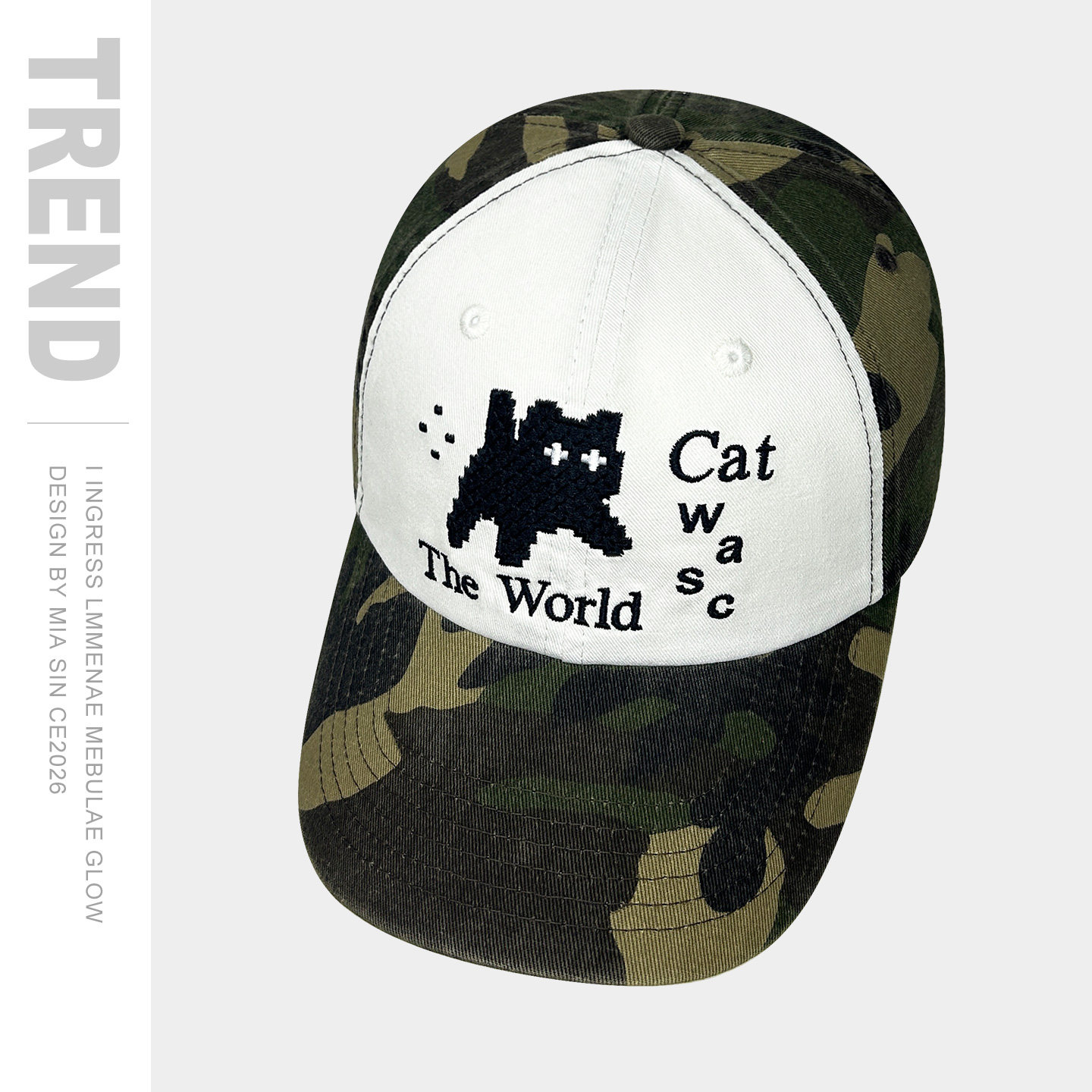 韩国拼刺绣可爱小猫迷彩棒球帽男女软顶加深纯棉四季嘻哈鸭舌帽子,服饰配件/皮带/帽子/围巾,帽子,淘宝优惠券,粉丝福利购,淘宝优惠卷
