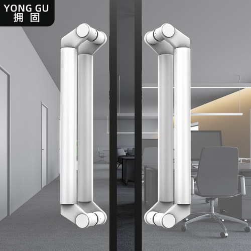 玻璃门拉手不锈钢加厚无框刀头型