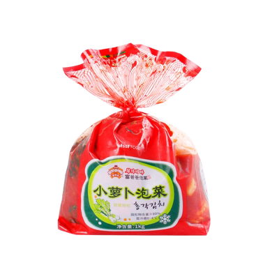 富爸爸韩国泡菜韩式1kg小萝卜