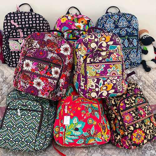 Vera Bradley 美式纯原环保印花 双肩背包 书包