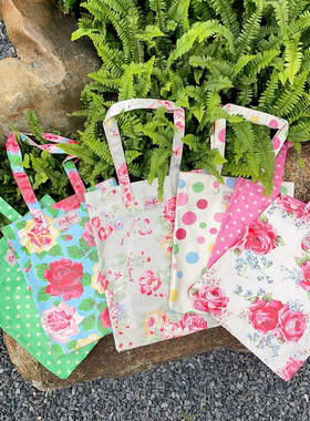 Cath Kidston出口英国田园碎花可爱防水油布休闲购物袋单肩手提包
