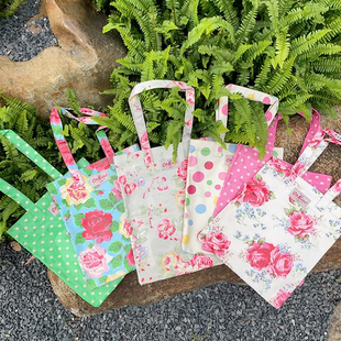 Cath Kidston出口英国田园碎花可爱防水油布休闲购物袋单肩手提包