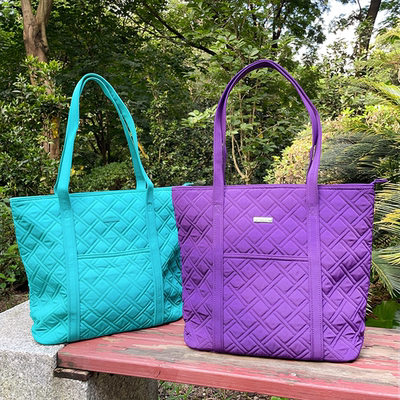 Vera Bradley 纯原单肩包纯色手提包 Tote