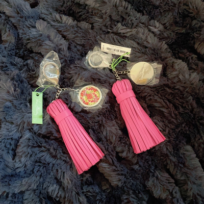 PU皮流苏包包挂饰钥匙扣配件