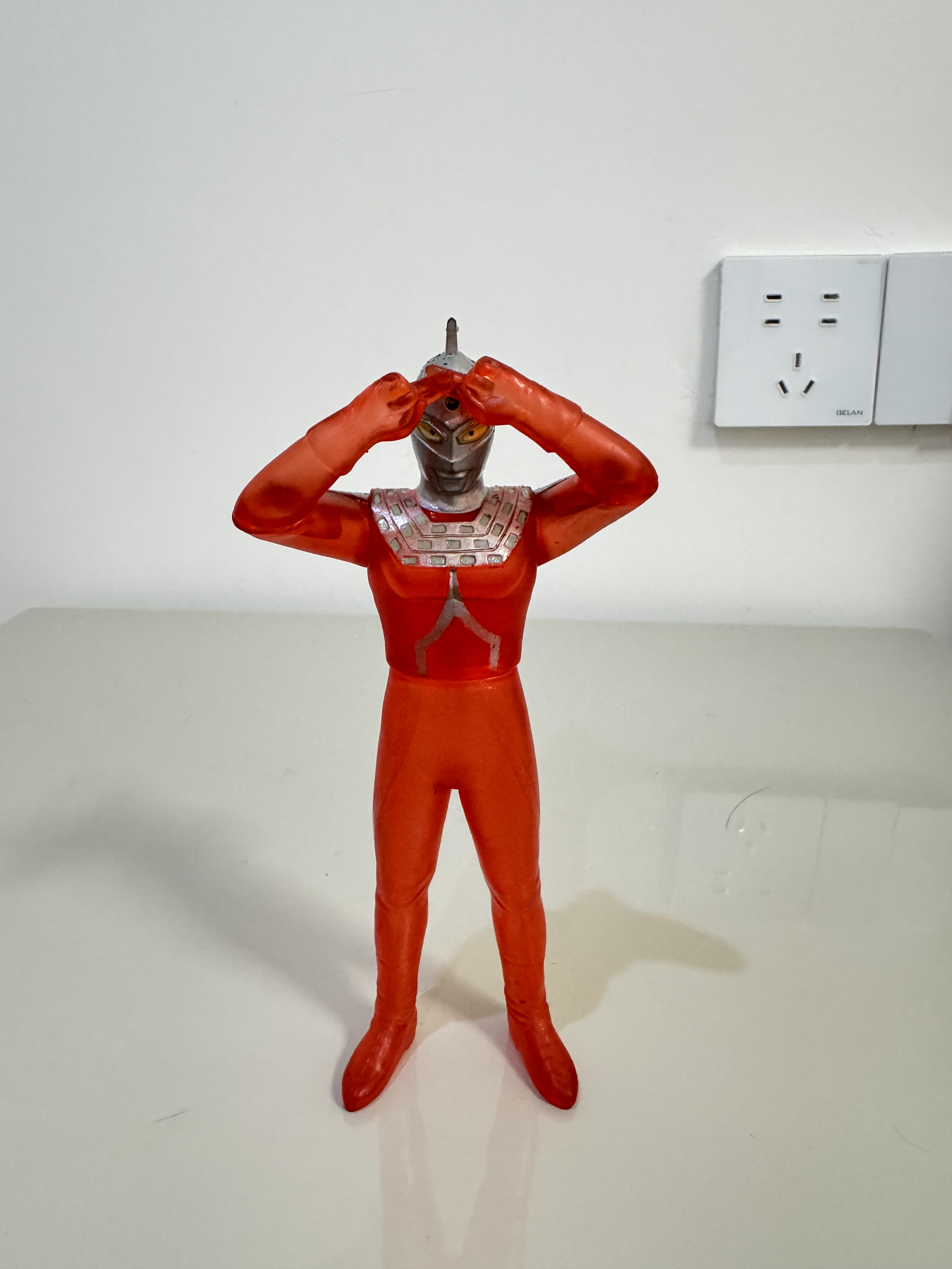 万代 赛文奥特曼 光线手造型 透明限定 软胶 17cm系列 SP儿童礼物