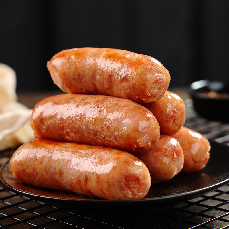 商用摆摊火山石烤肠 烧烤热狗肠原味/黑胡椒 地道香肠70g大烤香肠