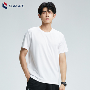 宽松透气休闲上衣纯色衣服 跑步短袖 冰丝运动t恤男女速干夏季 薄款