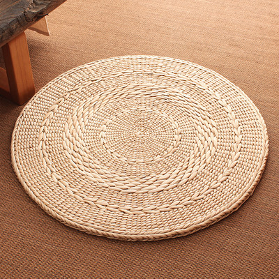 田园草编打坐拜佛椅子地板蒲团