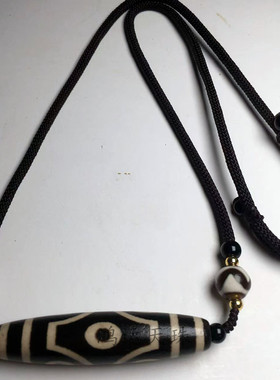 西藏真品玛瑙六眼天珠项链锁骨链