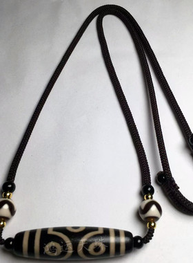 藏传玛瑙六眼天珠吊坠