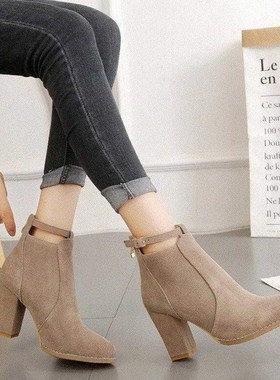 2017 winter women's ladies lady high heels shoes ankle boots