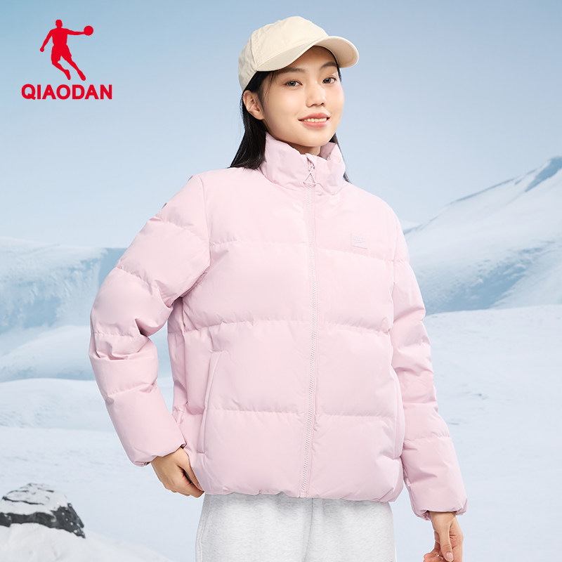 乔丹羽绒服女运动服2025冬季新款轻便短款加厚保暖外套上衣棉服女