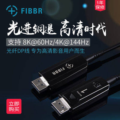 菲伯尔fibbr光纤DP线FLASH显示器