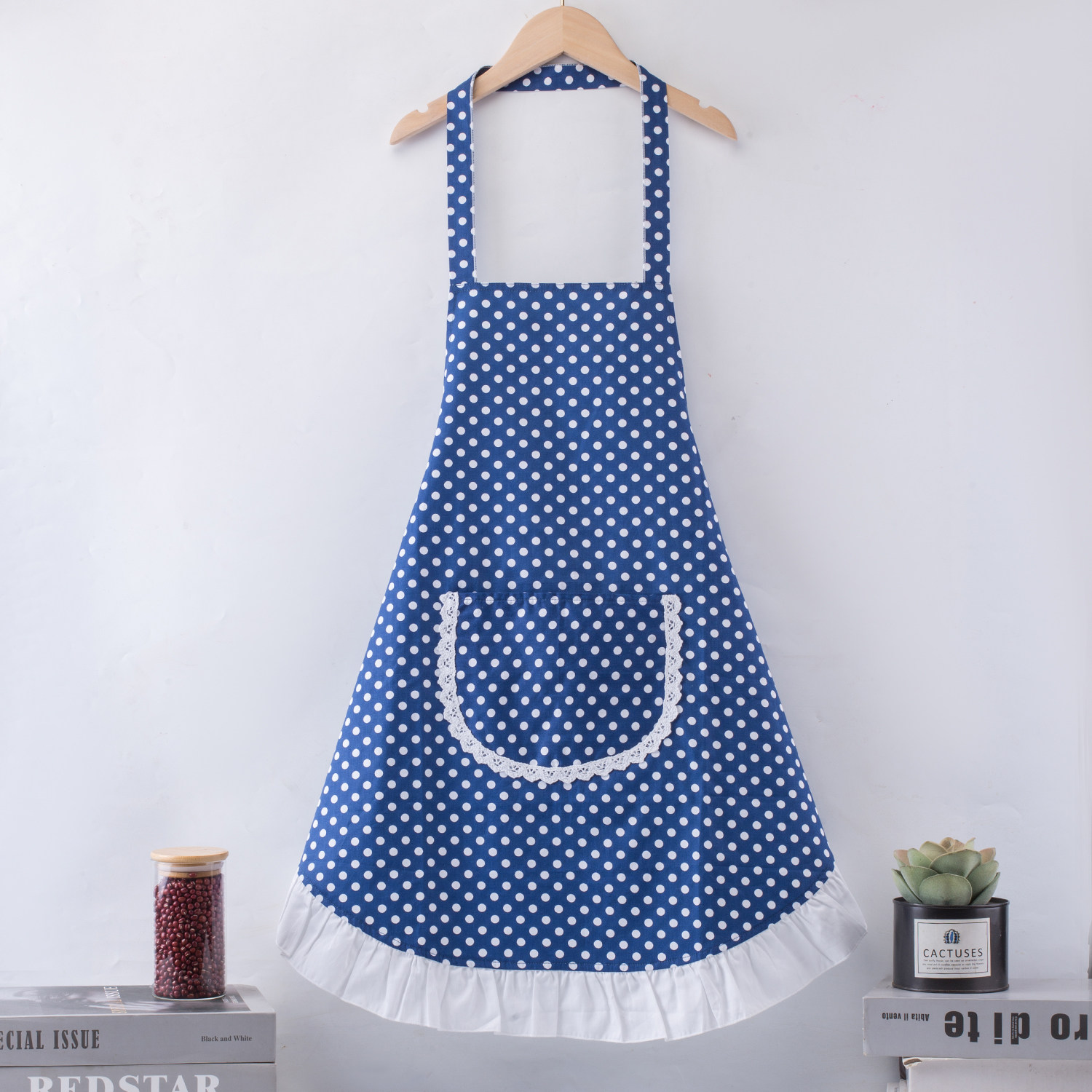 纯棉围裙长款防水围腰成人罩衣围腰家用厨房做饭围裙双层防水全棉,家庭/个人清洁工具,围裙,淘宝优惠券,粉丝福利购,淘宝优惠卷